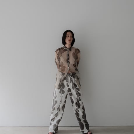 suminagashi silk shirts