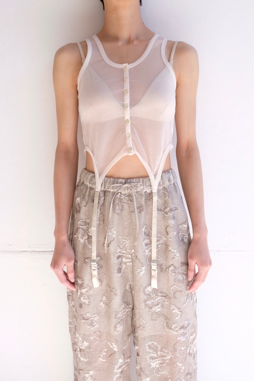 sheer gater tank top | ERiKOKATORi