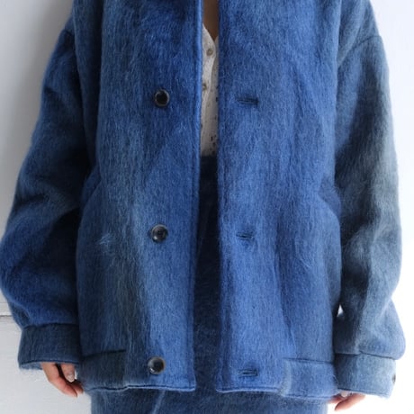 flow dye kid mohair jacket