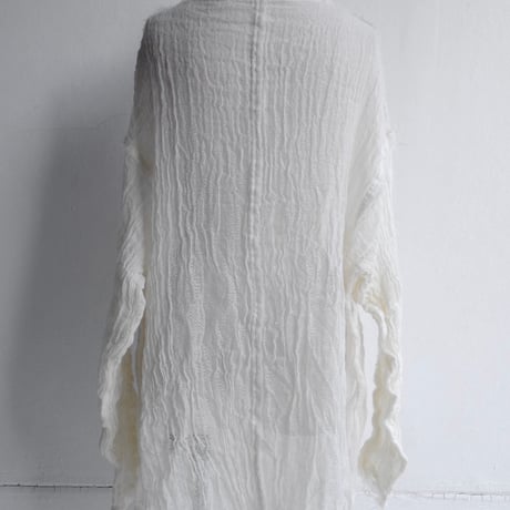 wool linen gawze top