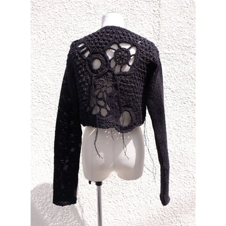 motif konjac hand knit cardigan