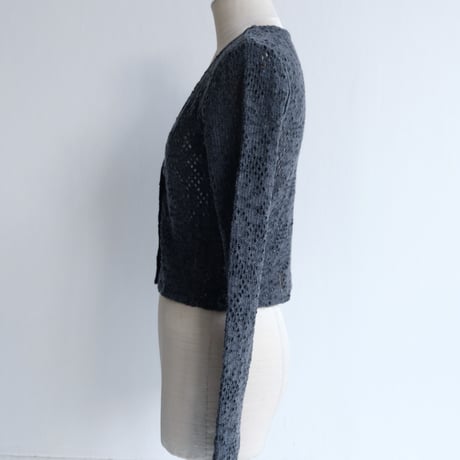 flower wool cardigan