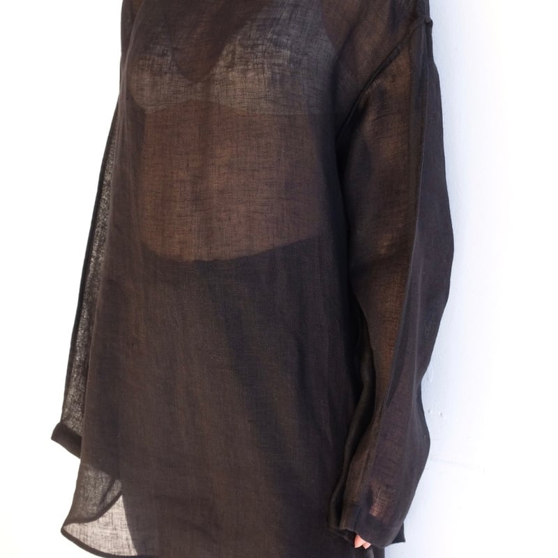 linen gawze top | ERiKOKATORi