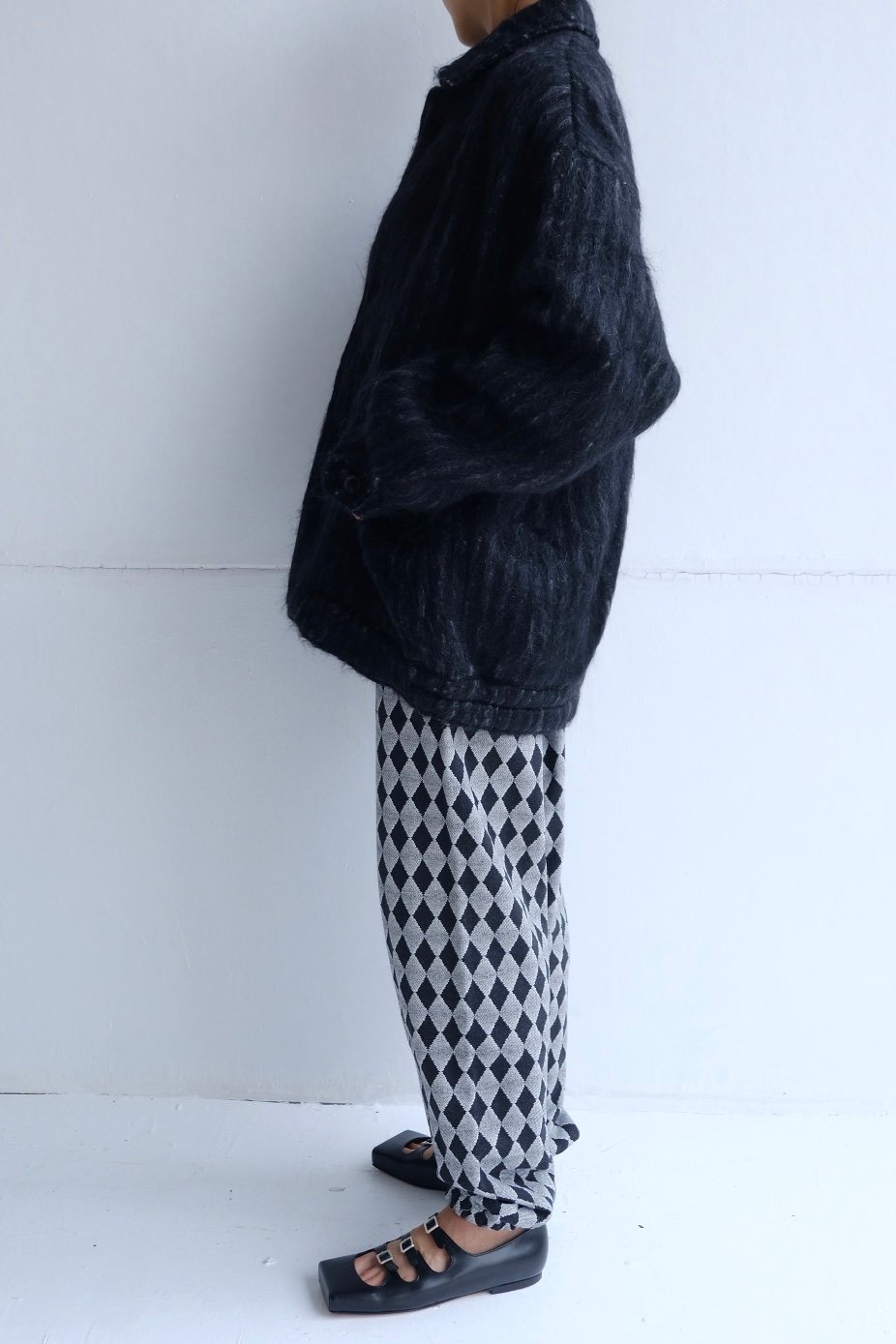 flow dye kid mohair jacket | ERiKOKATORi