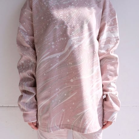 suminagashi long sleeve Tshirt