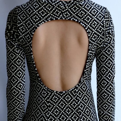pomor velor backless dress