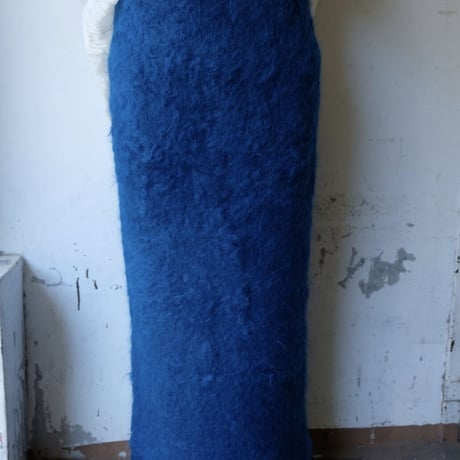 kid mohair knit skirt