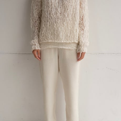low gauge hand knit