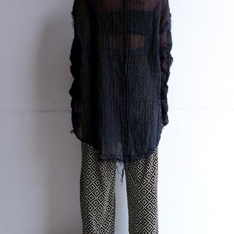 wool linen gawze top