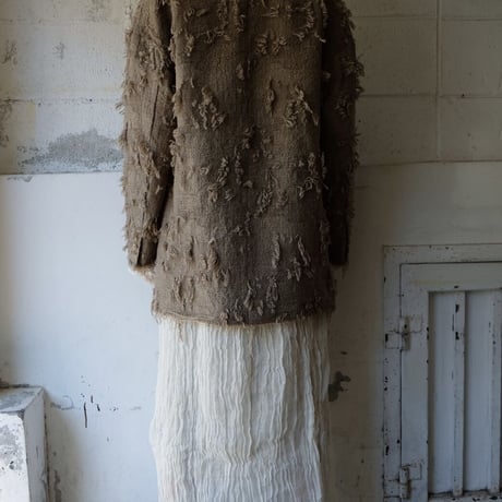 ripped wool w jacket