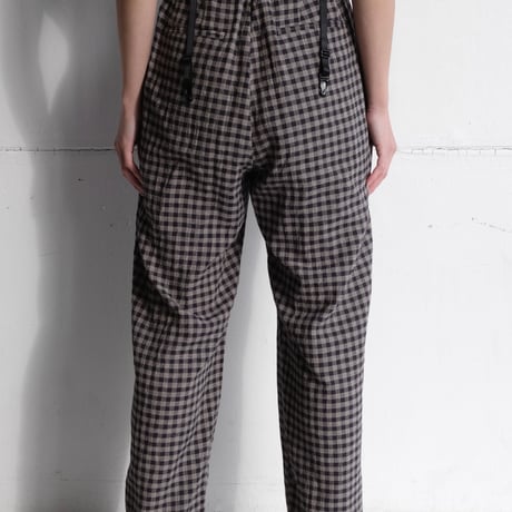 check cotton pants
