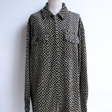 pomor velor zip shirt