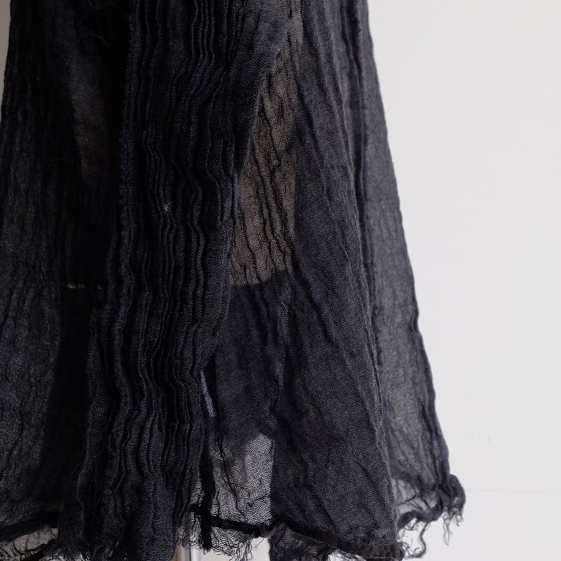 wool linen gawze top | ERiKOKATORi