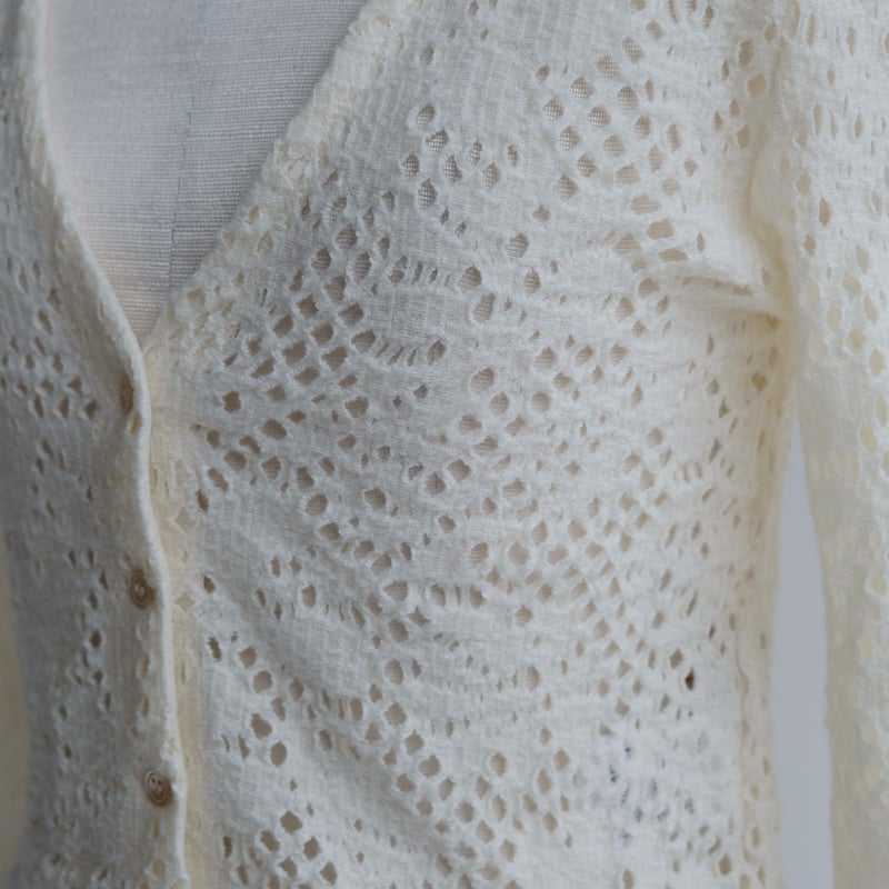 カーディガン ERiKOKATORi flower wool cardigan flower wool cardigan | ERiKOKATORi