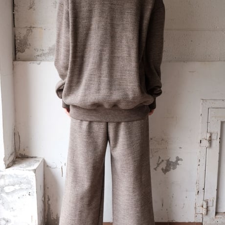 wool sweat cardigan