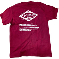 BAYSIS　Tシャツ（マルーン）