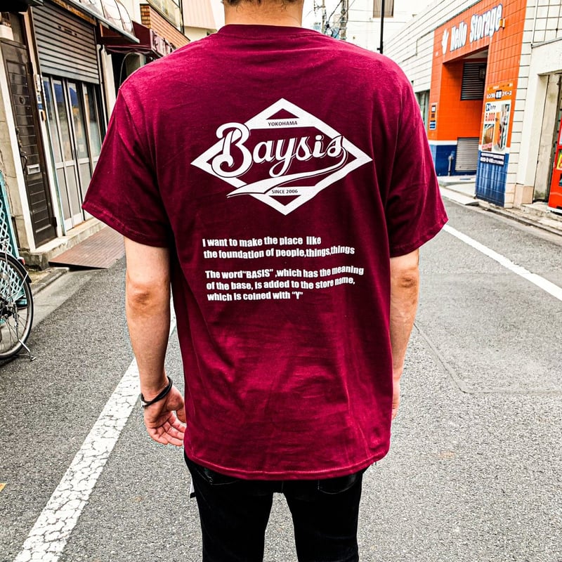 BAYSIS Tシャツ（マルーン） | BAYSIS