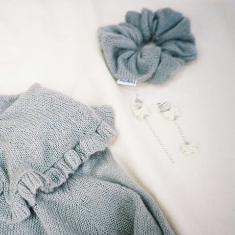 Sheer Knit Chou Chou（Gray）