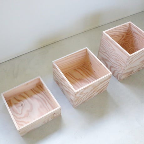 aisuの木箱・大／2個セット（お持ち帰り用）
