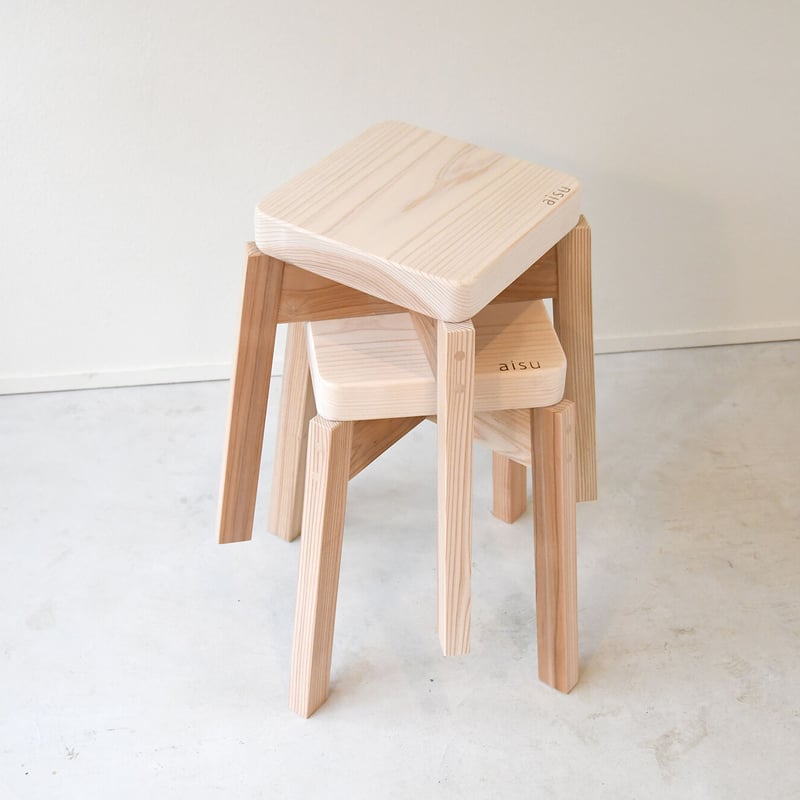 杉のスツール インテリア 杉でつくる家具」公式ワークショップ〜筋交い