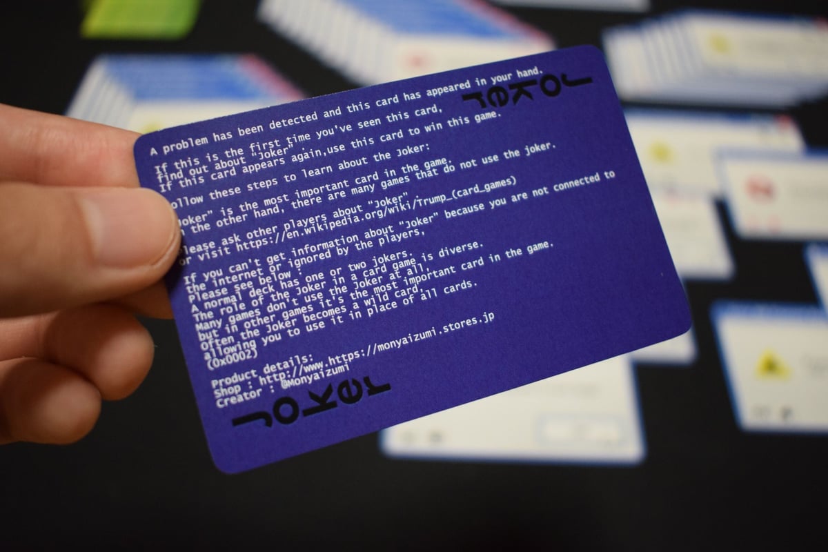 エラートランプ - Error Playing Cards | MONYA