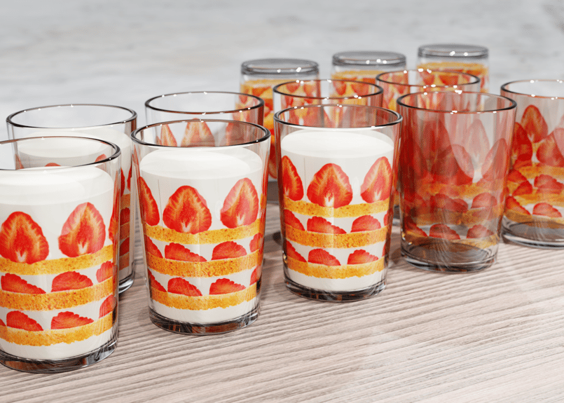 ケーキになるミルクグラス - Cake Milk Glass | MONYA
