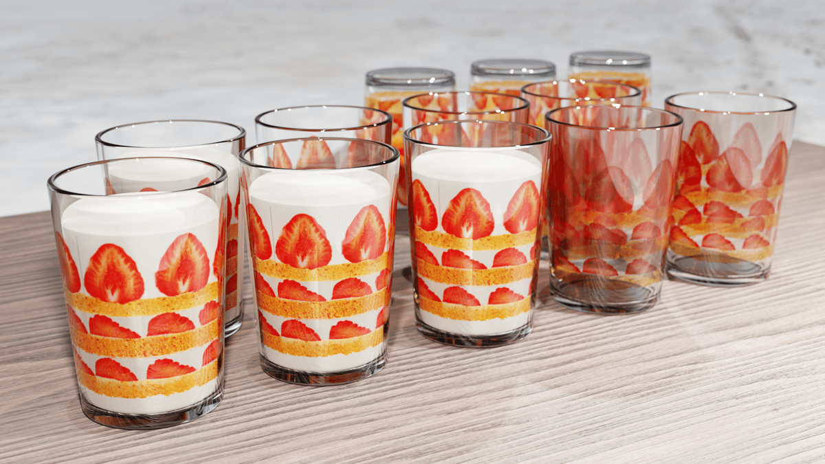 ケーキになるミルクグラス - Cake Milk Glass | MONYA