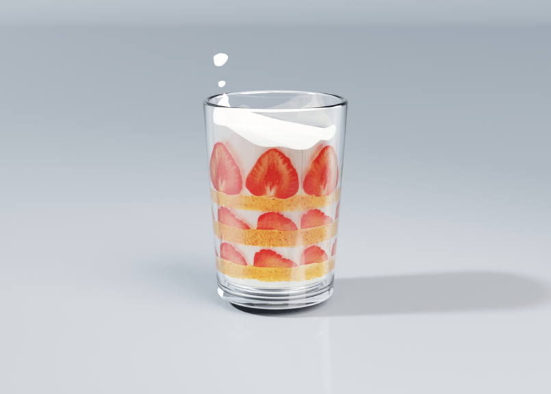 ケーキになるミルクグラス - Cake Milk Glass | MONYA