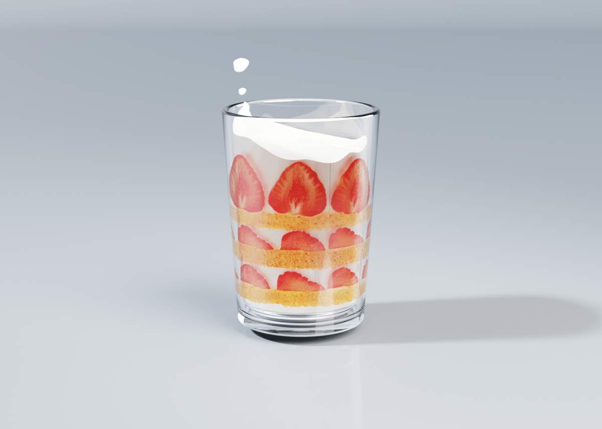 ケーキになるミルクグラス - Cake Milk Glass | MONOYA ケーキになるミルクグラス - Cake Milk Glass | MONOYA