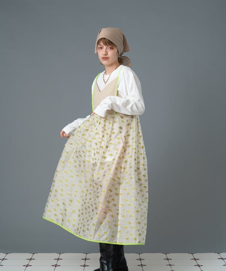 Jacquard camisole dress