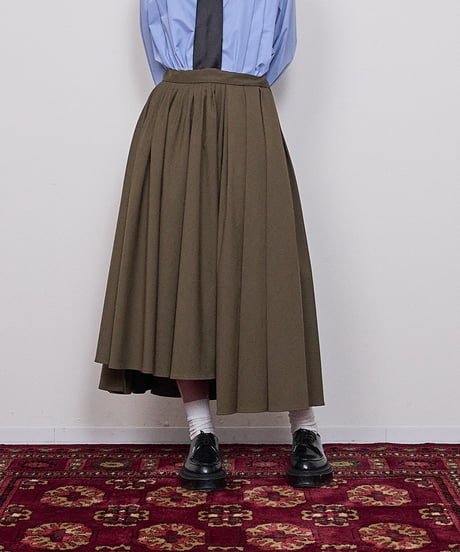 Randum hem pleats skirt
