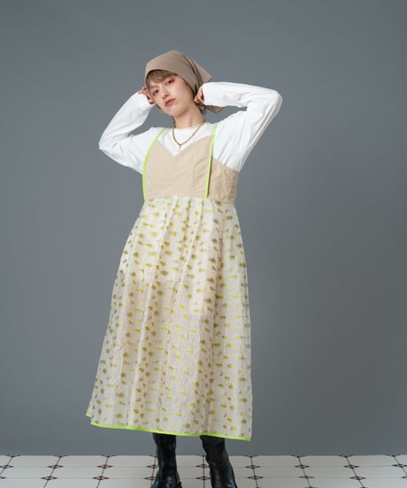 Jacquard camisole dress