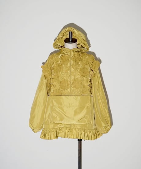 Flower lace Anorak Jacket