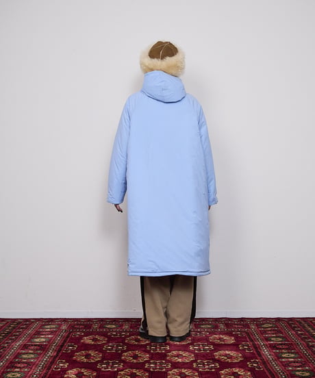 Reversible long puffed blouson