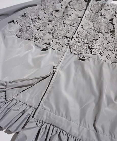 Flower lace Anorak Jacket