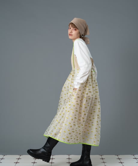 Jacquard camisole dress