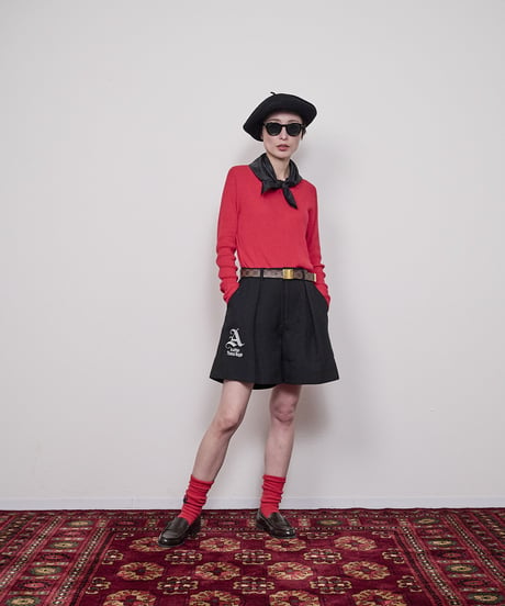 Stripe short pants