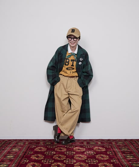 Buffalo check coat