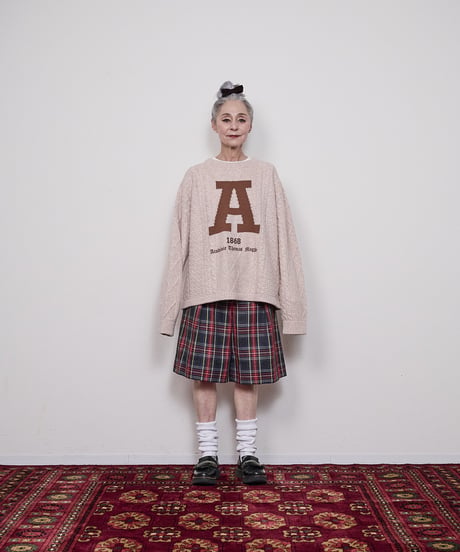 A(cademic) logo aran knit