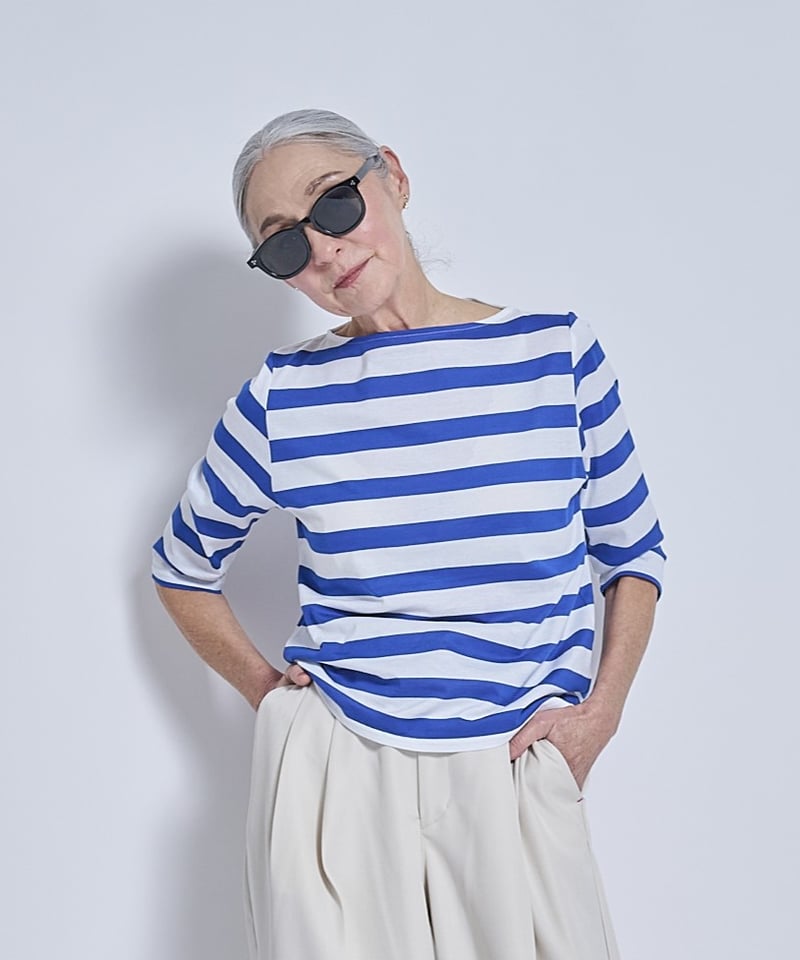 Boat neck border T-shirts | VISPOQUEGARDEN