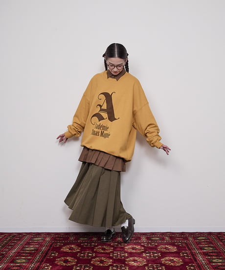 Randum hem pleats skirt