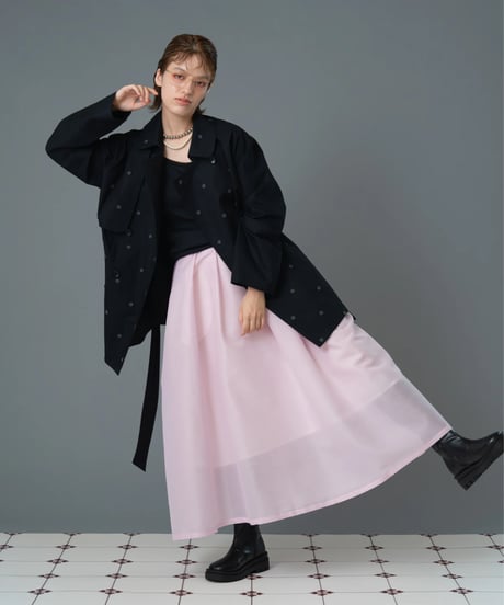 small flower embroidered coat