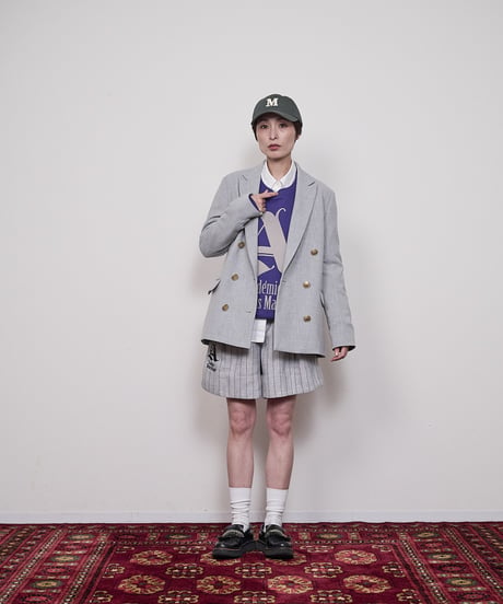 Stripe short pants