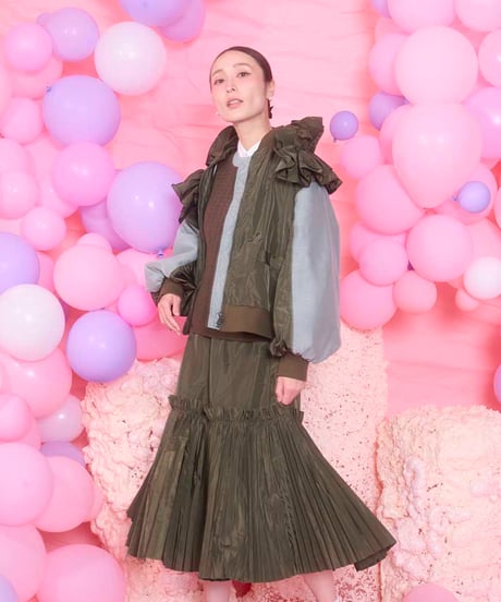 Raffled Blouson