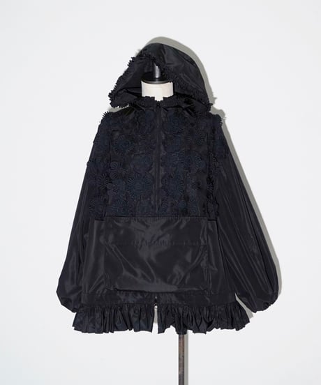 Flower lace Anorak Jacket