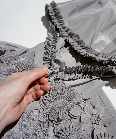 Flower lace Anorak Jacket