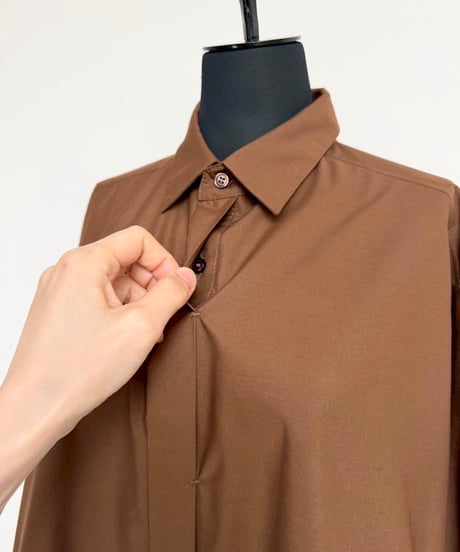 Ribbon Tie Pleats shirts