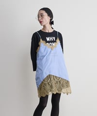 Lace camisole mini dress