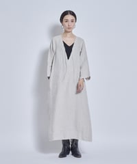 Linen herringbone dress