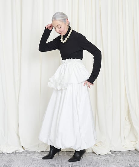 Balloon long skirt